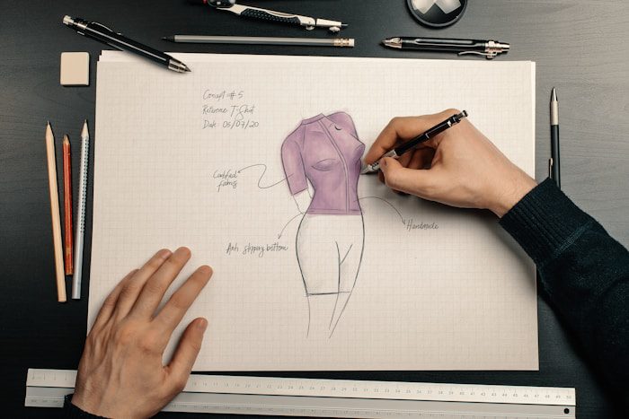 person holding purple balloon on white printer paper