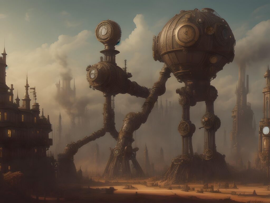 robot, steampunk, road, steampunk city, concept art, city, robot, steampunk, steampunk, steampunk, steampunk, steampunk, steampunk city, concept art