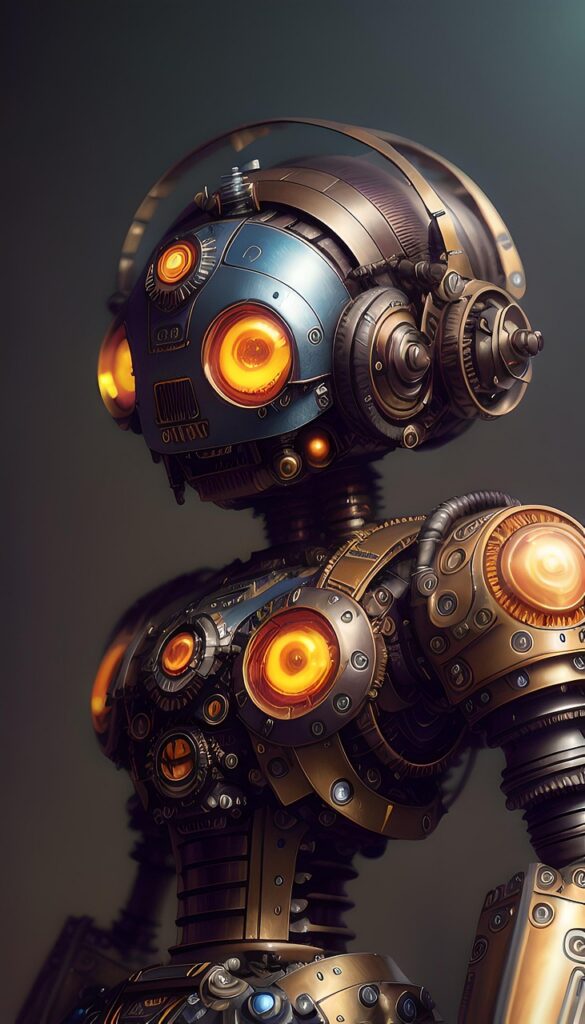 robot, steampunk, terminator, concept art, sci-fi, futuristic, robot, robot, robot, robot, robot, steampunk, terminator