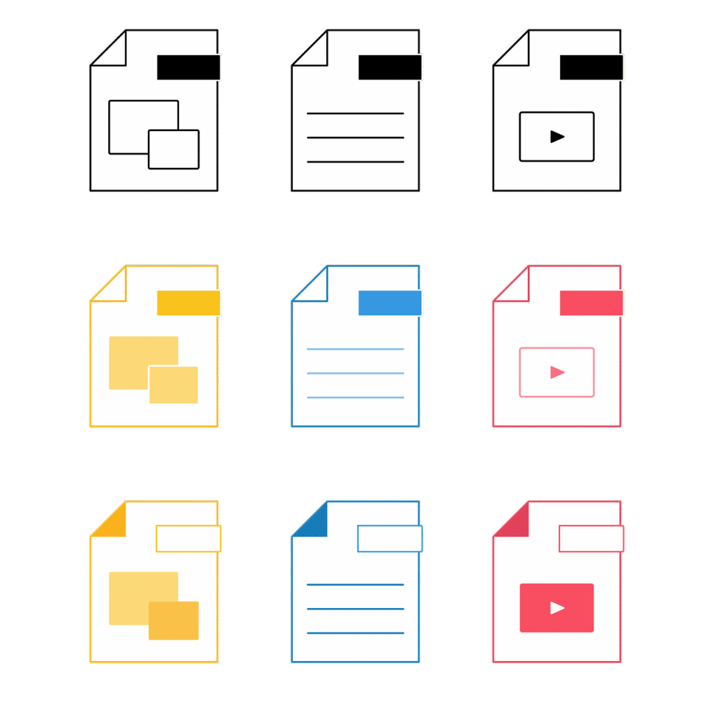 file, thumbnail, document, file type, powerpoint, doc, pdf, parchment, my file, my document, icon, icon set, cutout, document, document, document, document, document