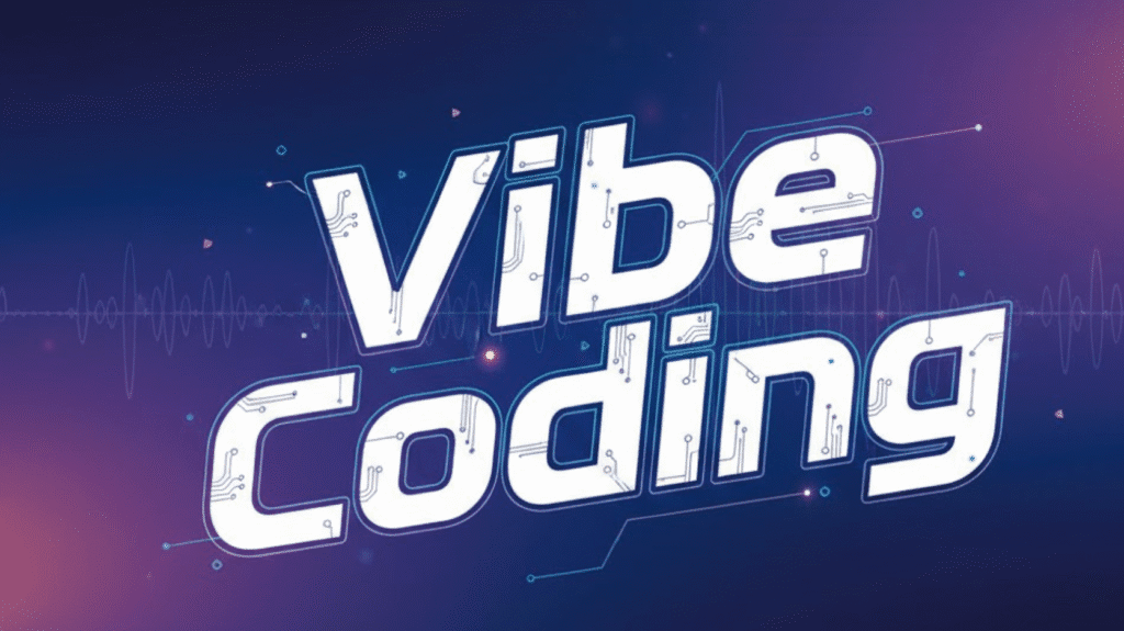 vibe coding text banner