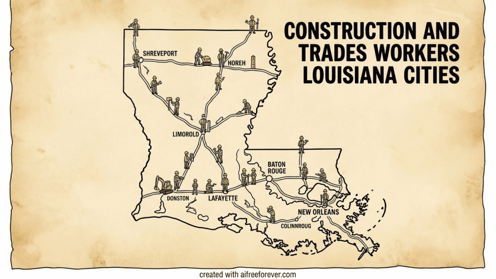 Construction and Trades Workers Earnings in louisiana