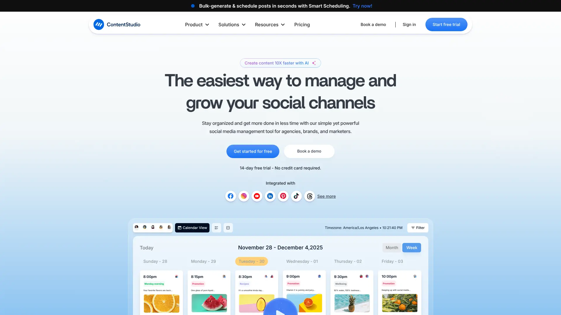Screenshot of 14. ContentStudio