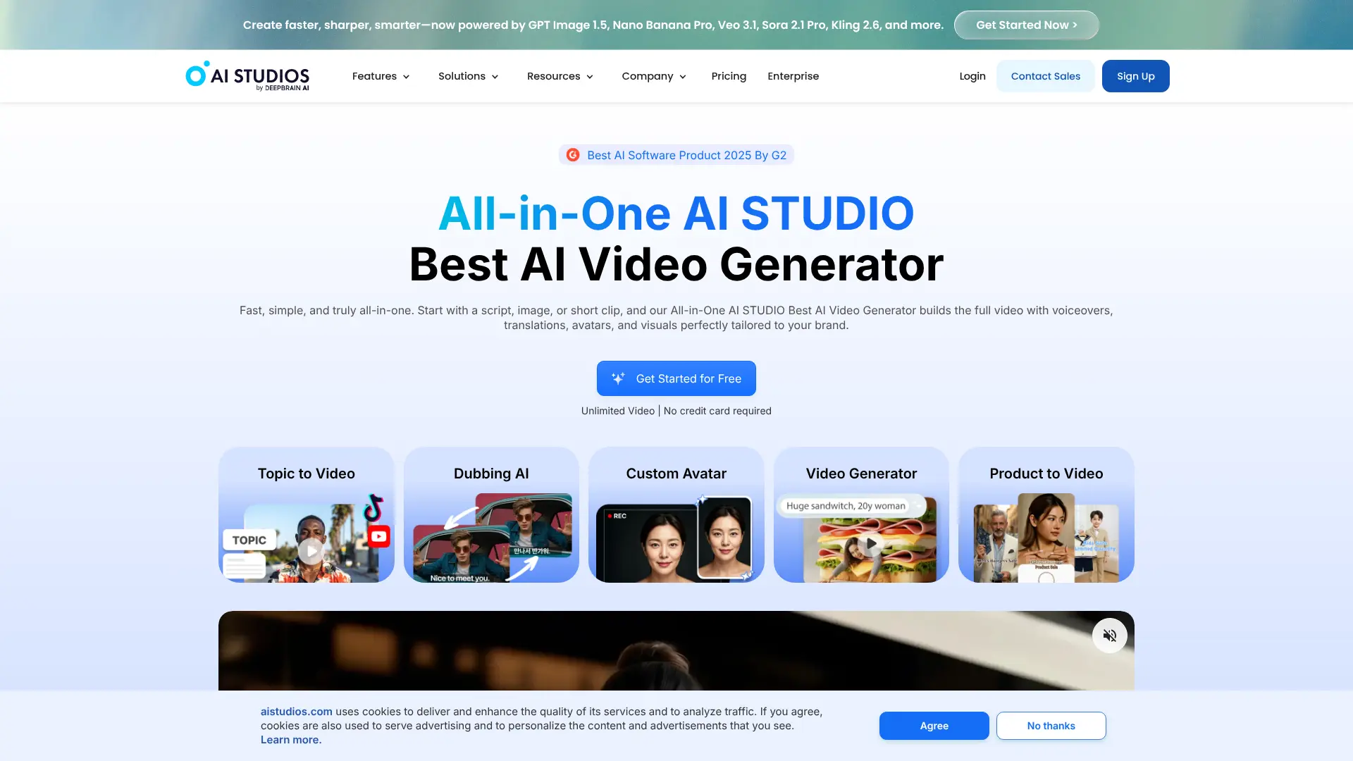 Screenshot of 9. DeepBrain AI