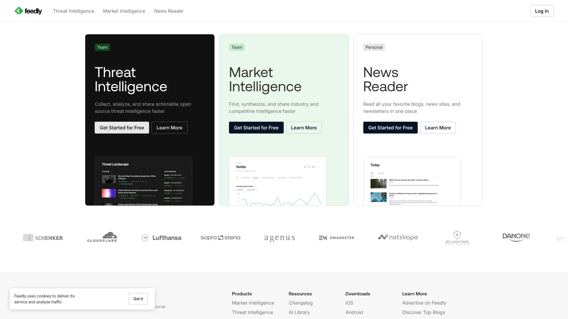 Screenshot of 5. Feedly