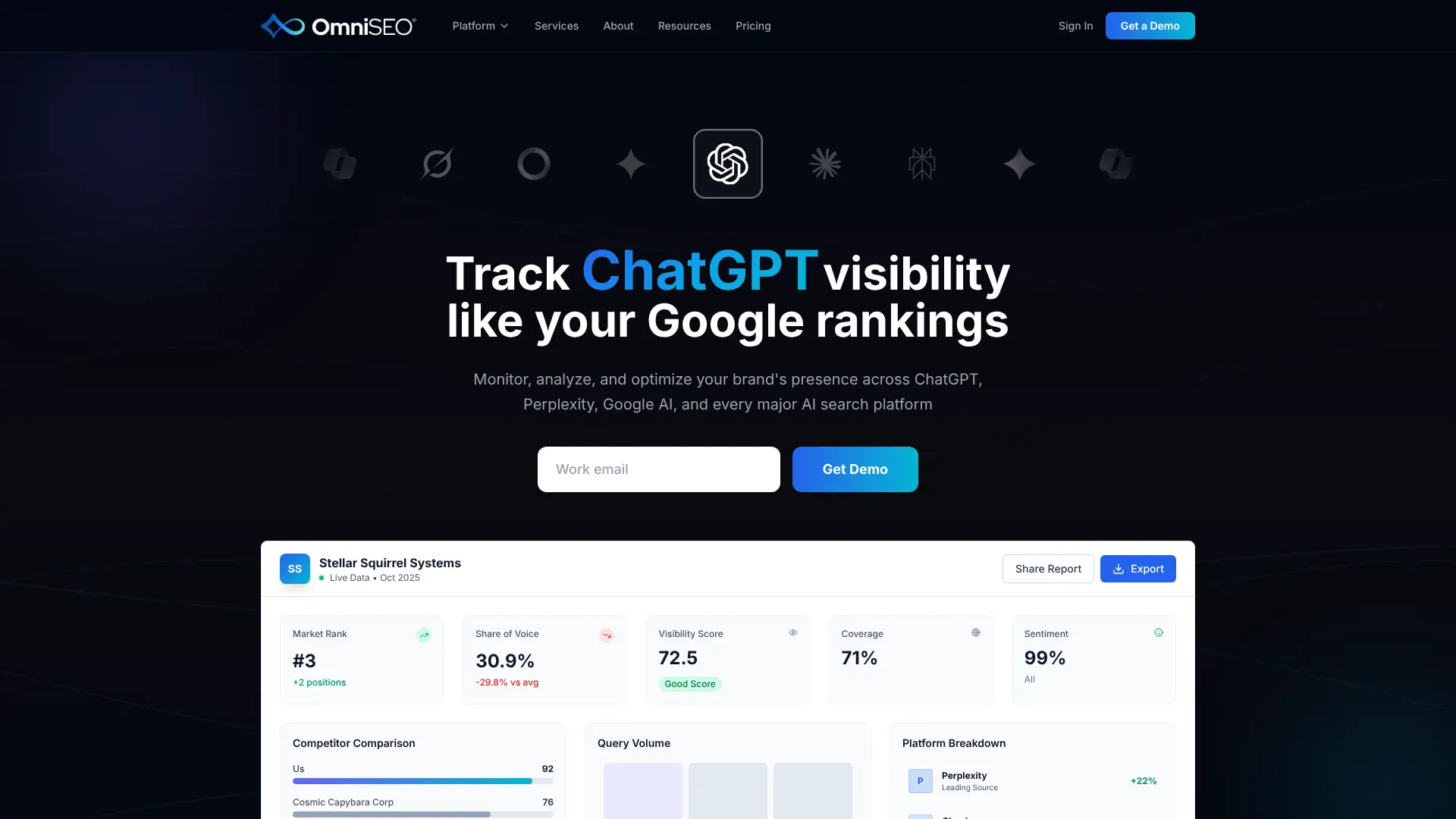 Screenshot of 15. OmniSEO - Cross-Platform Tracking