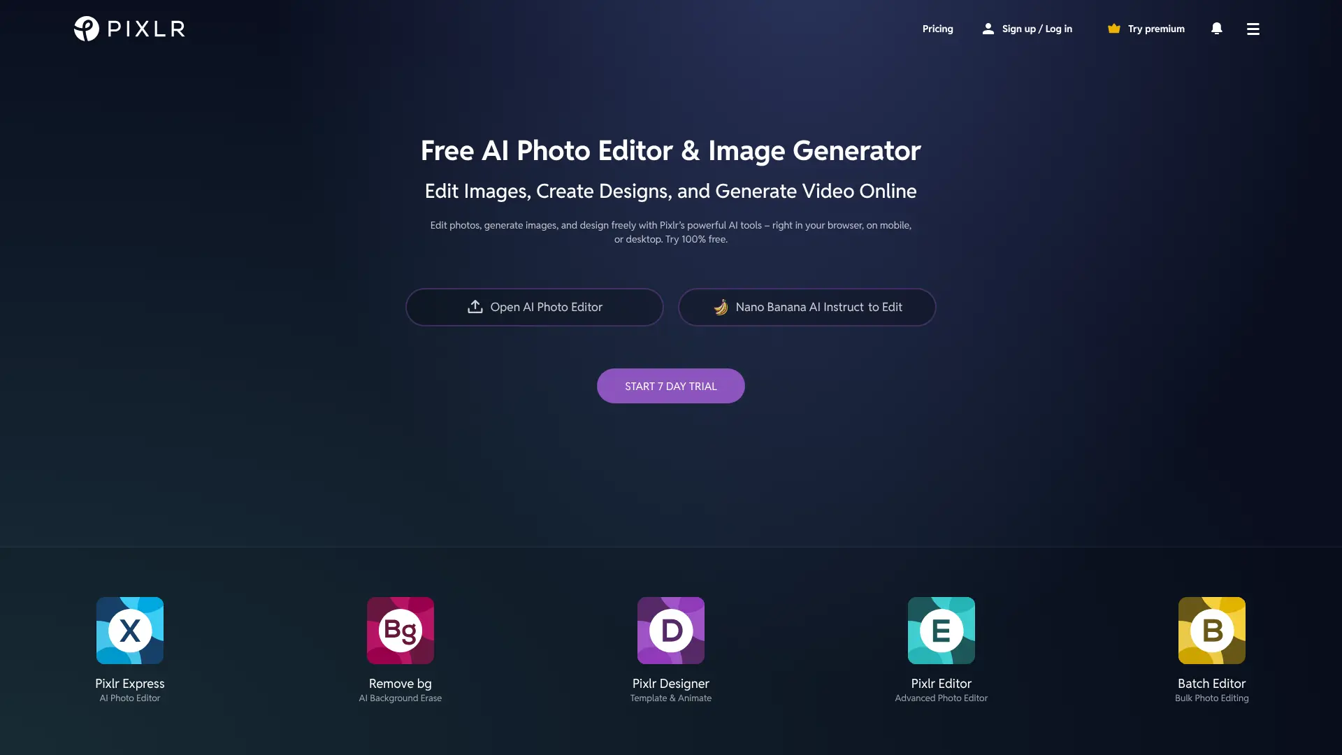 Screenshot of 16. Pixlr AI Tools