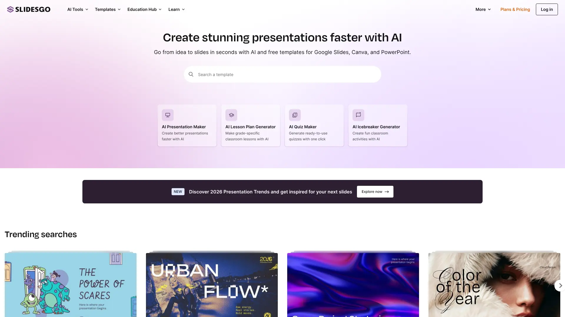 Screenshot of 8. Slidesgo AI