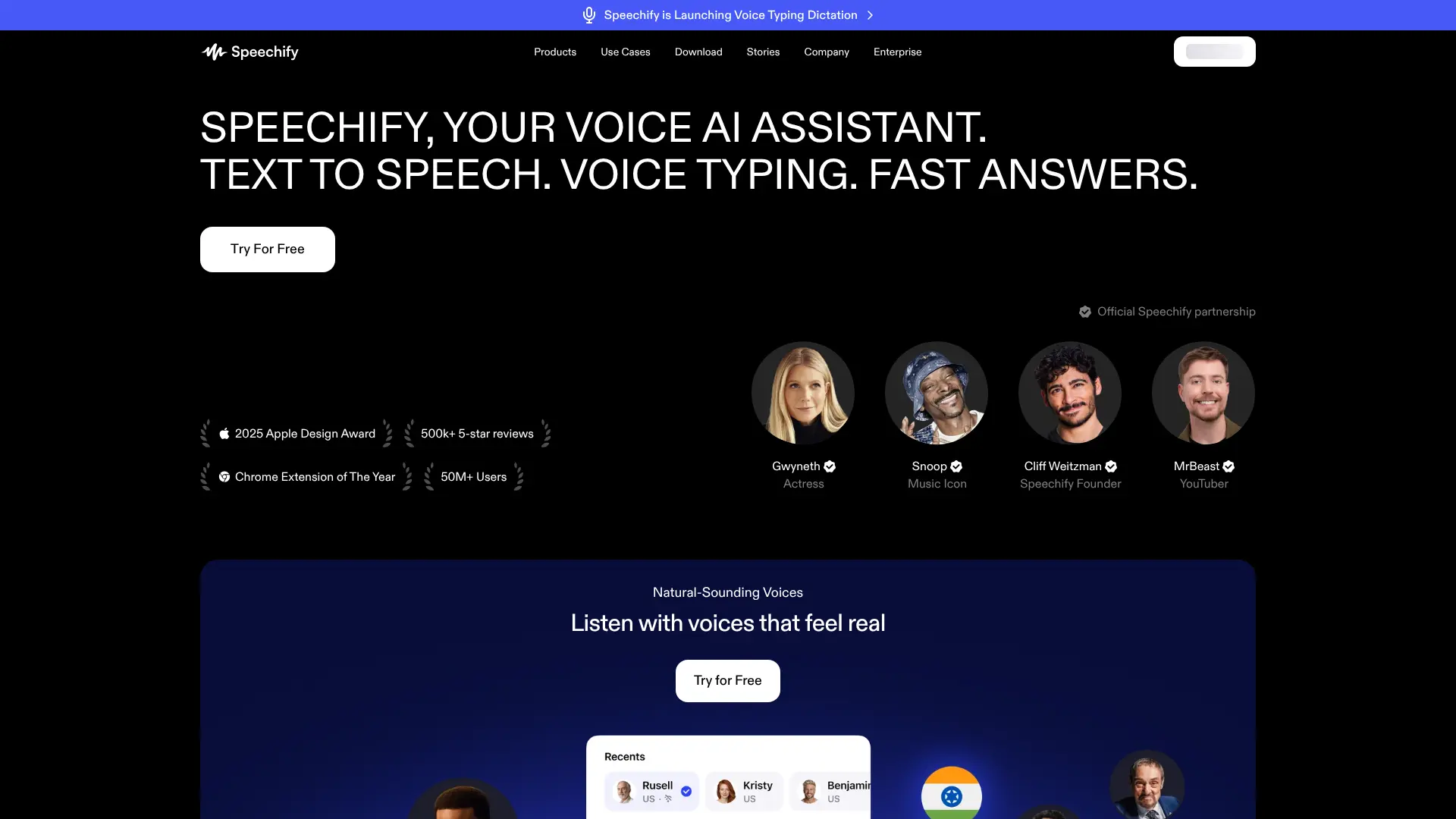 Screenshot of 6. Speechify