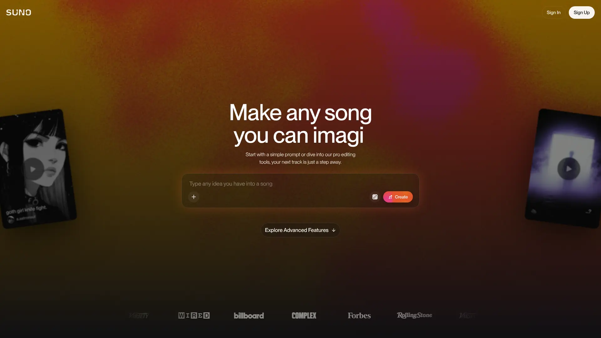 Screenshot of 1. Suno v5