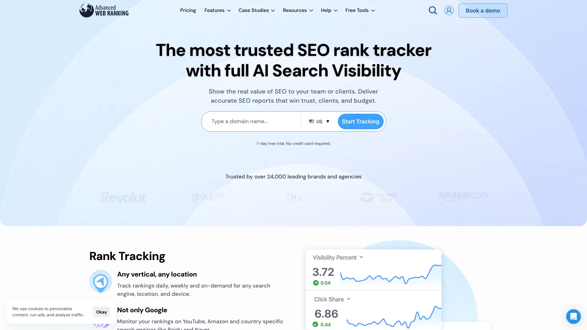 Screenshot of 25. Advanced Web Ranking - Enterprise Tracking