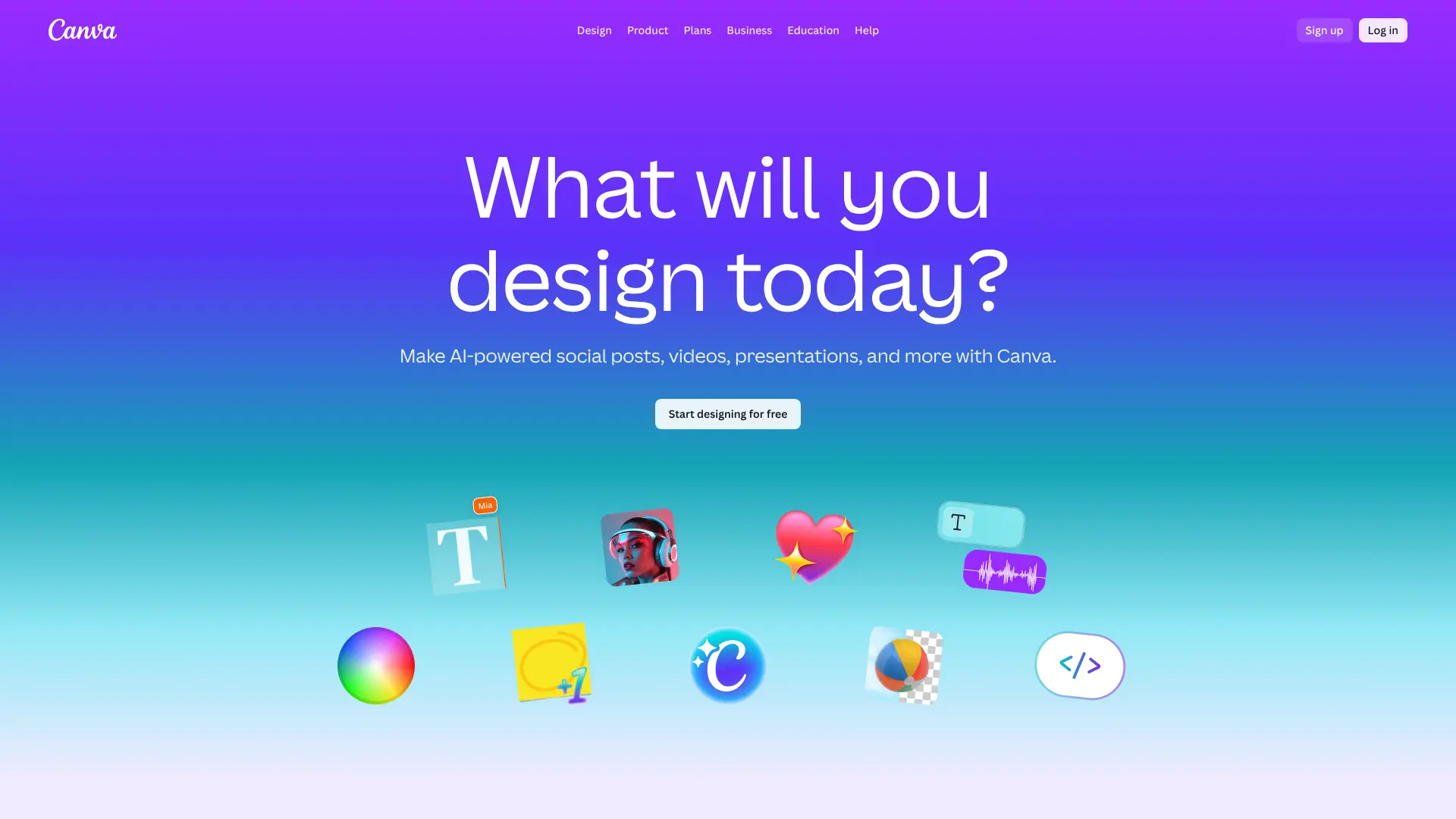 Screenshot of 3. Canva AI