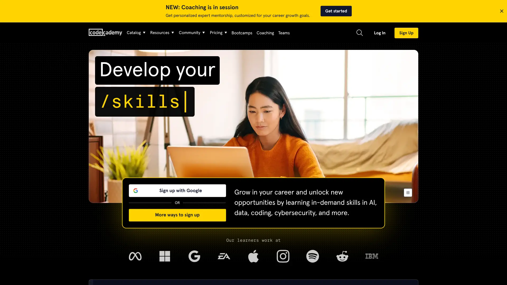 Screenshot of 10. Codecademy – Learn to Code Interactively