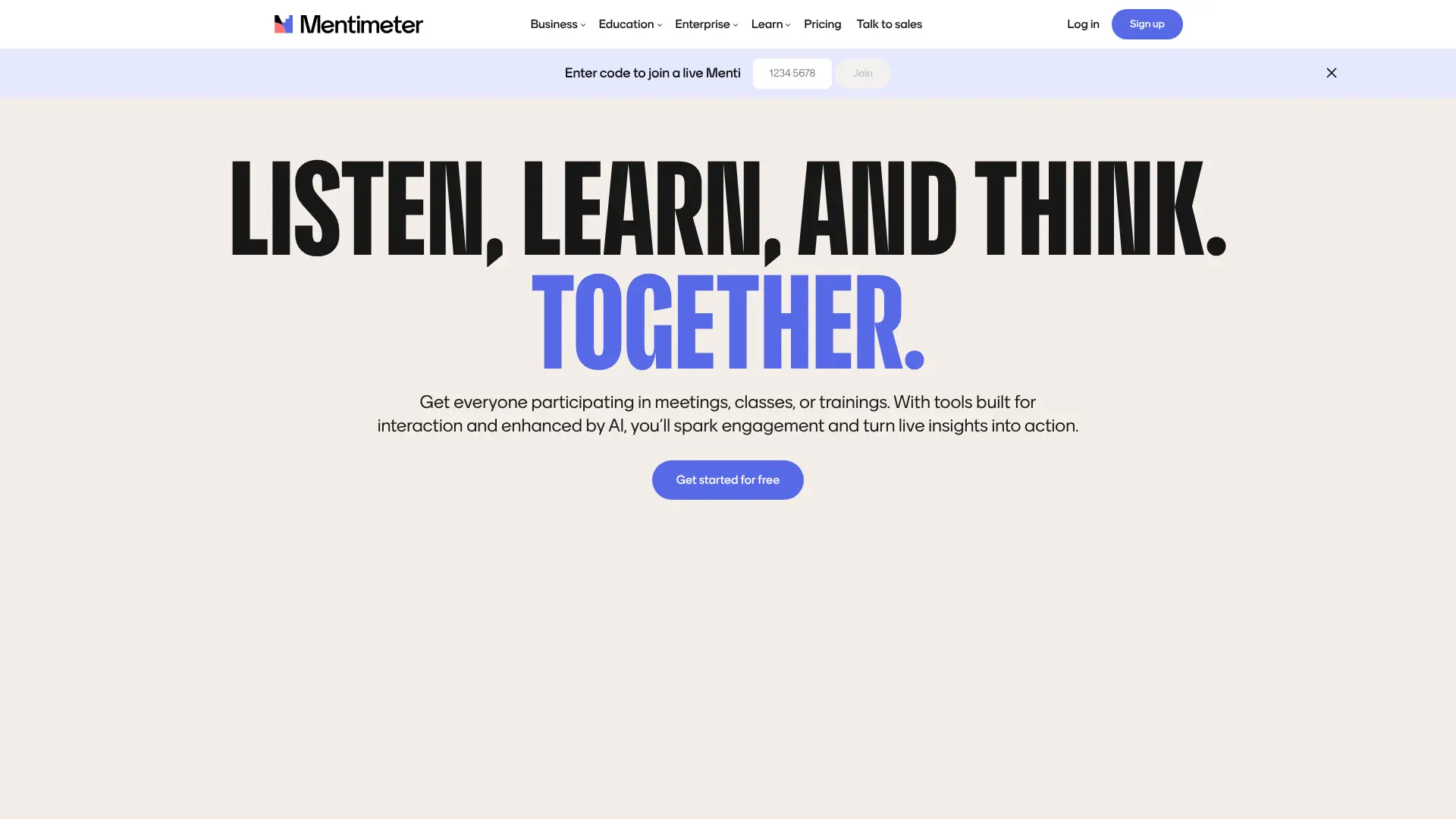 Screenshot of 16. Mentimeter AI Builder