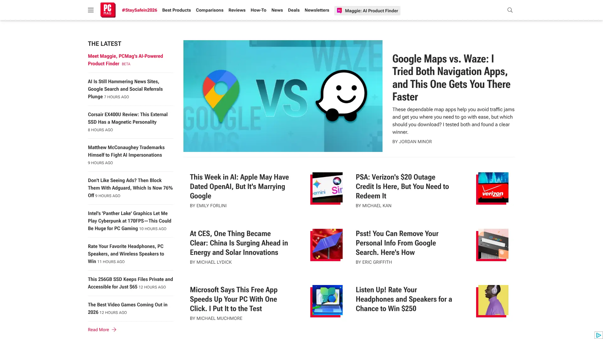Screenshot of 9. PCMag