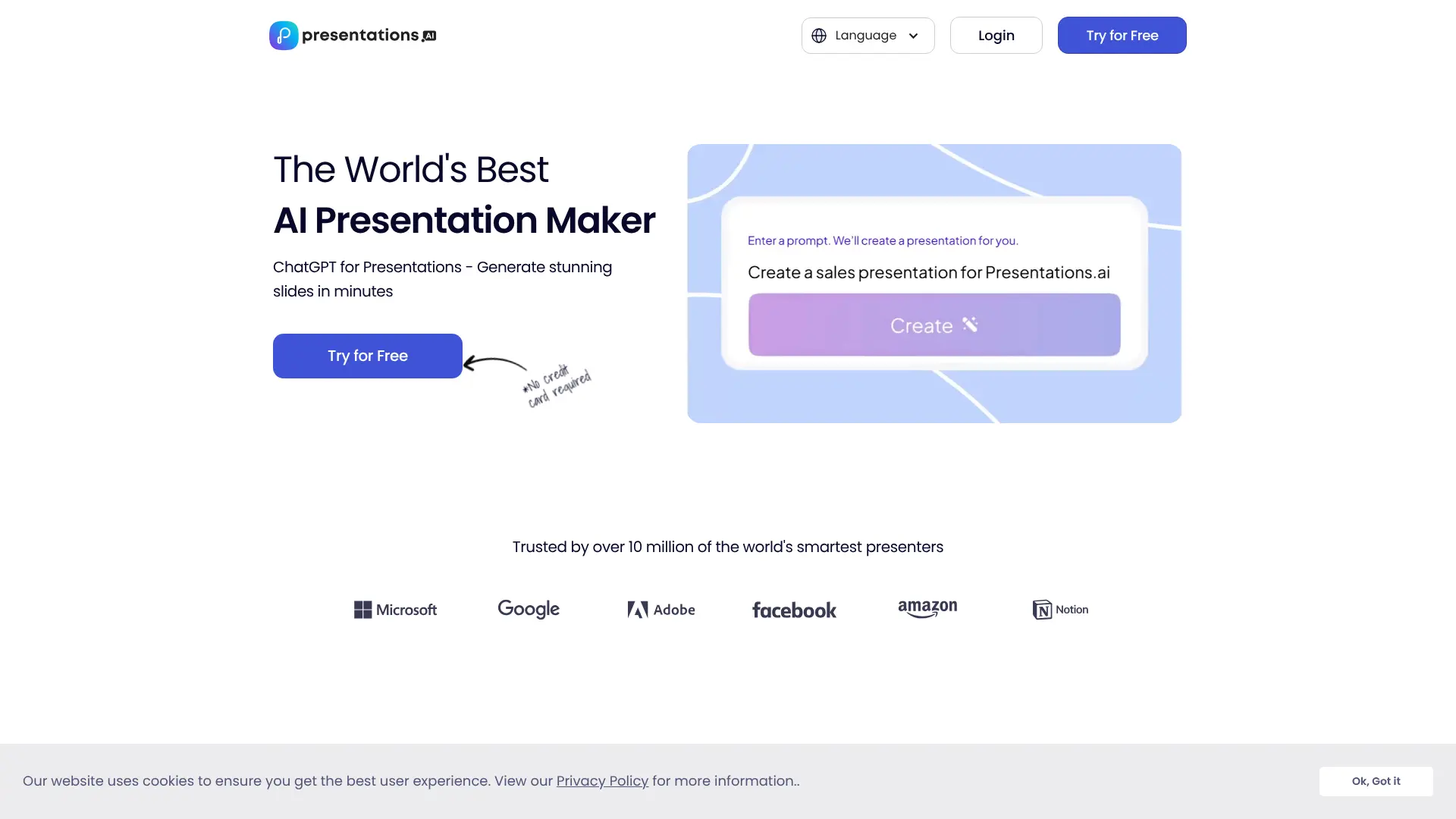 Screenshot of 6. Presentations.AI