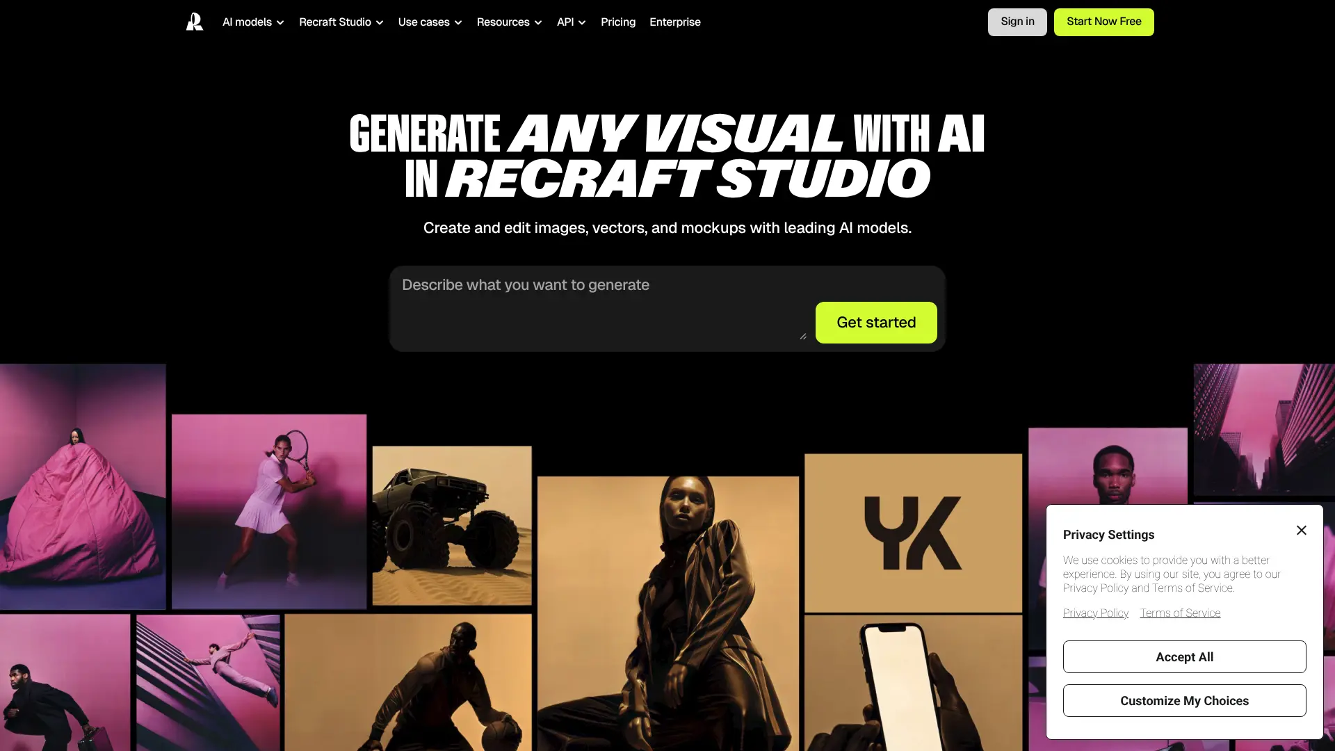 Screenshot of 5. Recraft