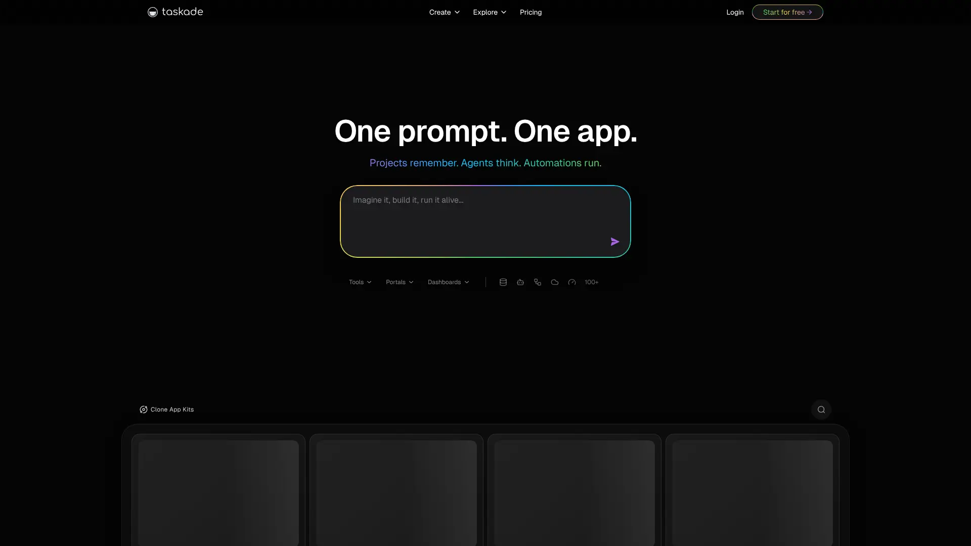Screenshot of 7. Taskade AI Newsletter Creator
