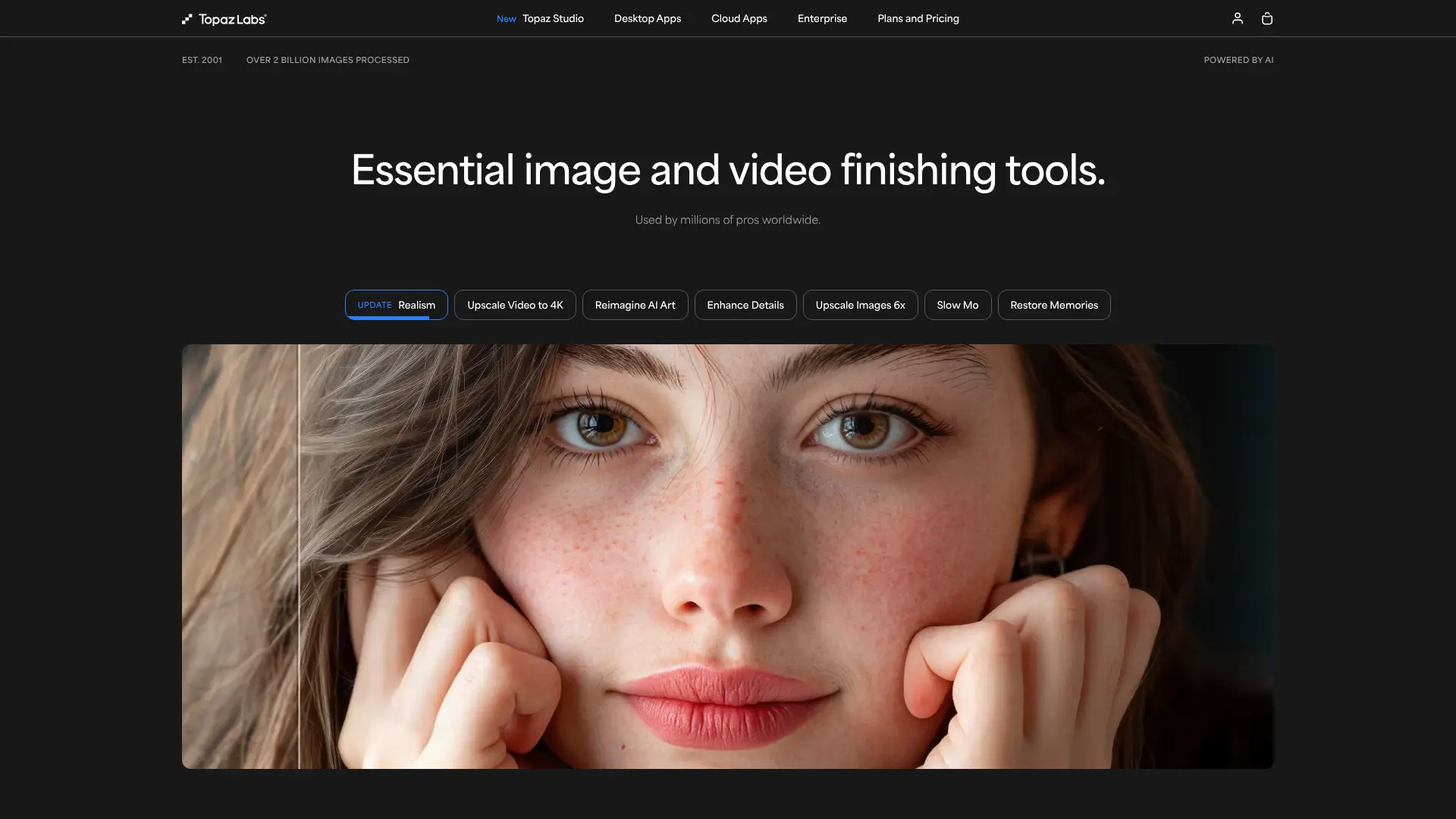 Screenshot of 3. Topaz Labs – Gigapixel AI