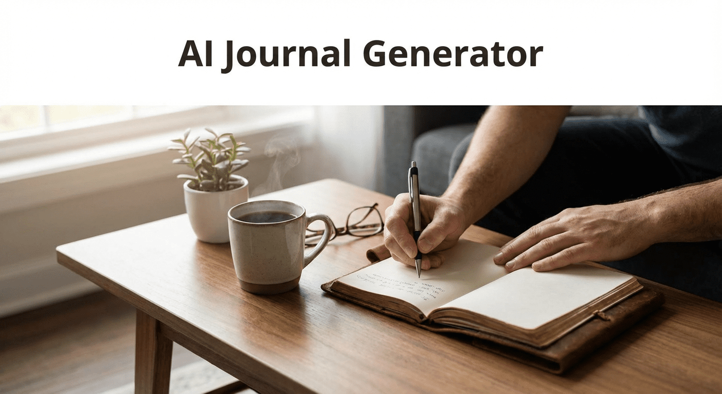 AI journal generator tool interface