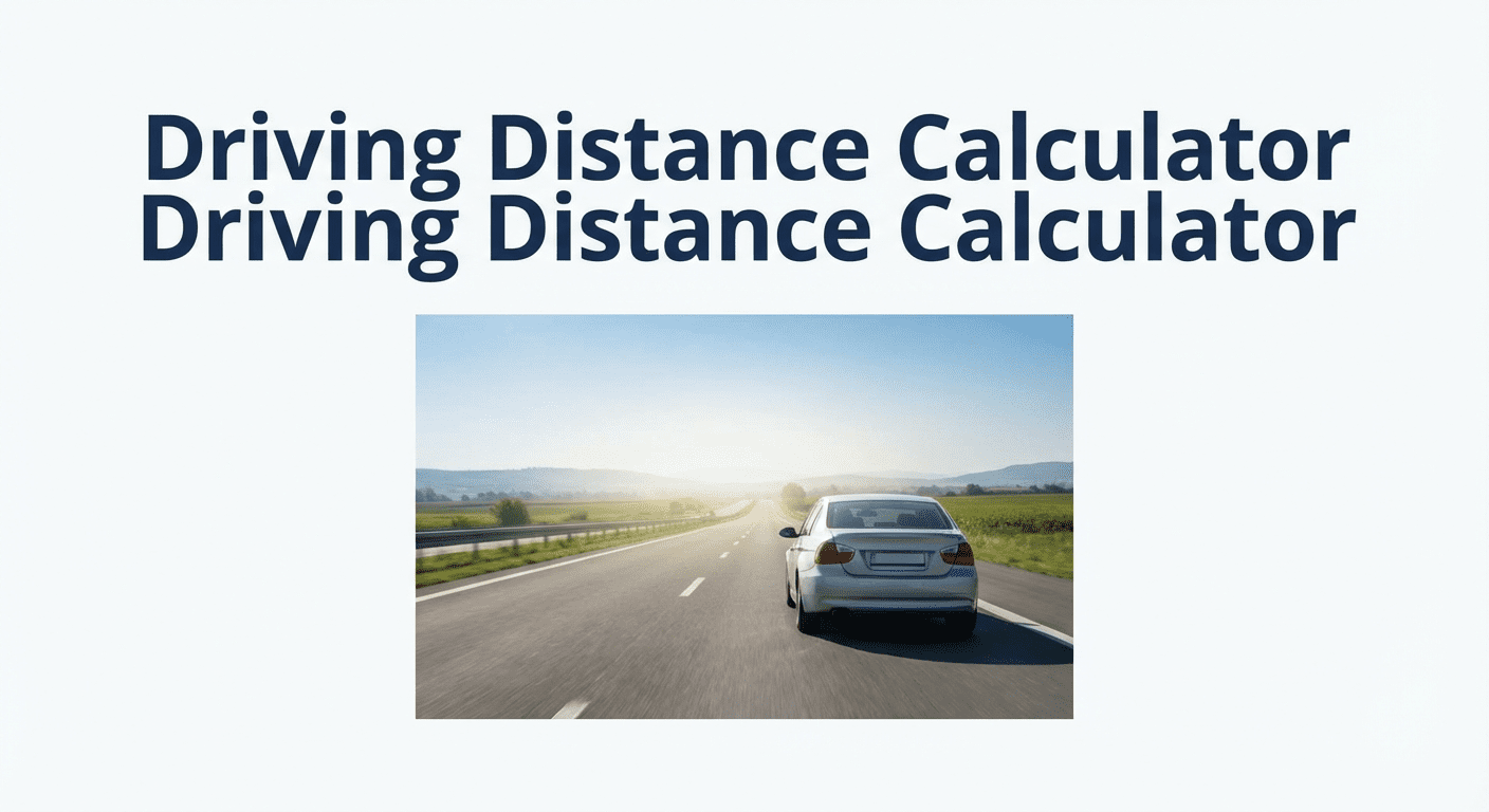 How driving distance is measured - road distance vs straight-line distance explained