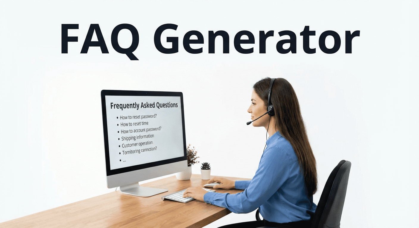 AI FAQ Generator tool interface