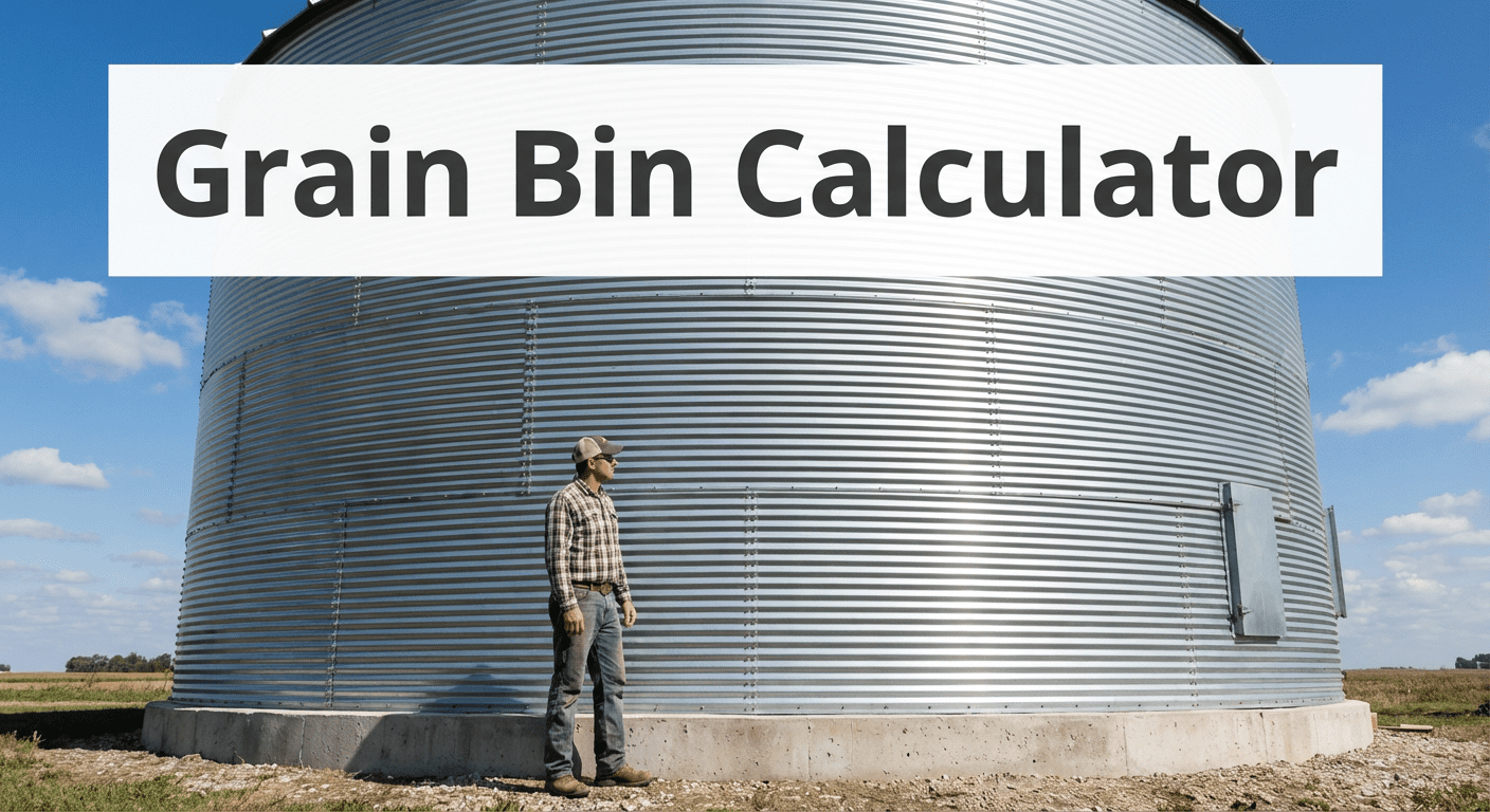 Grain bin sizing and capacity calculation overview