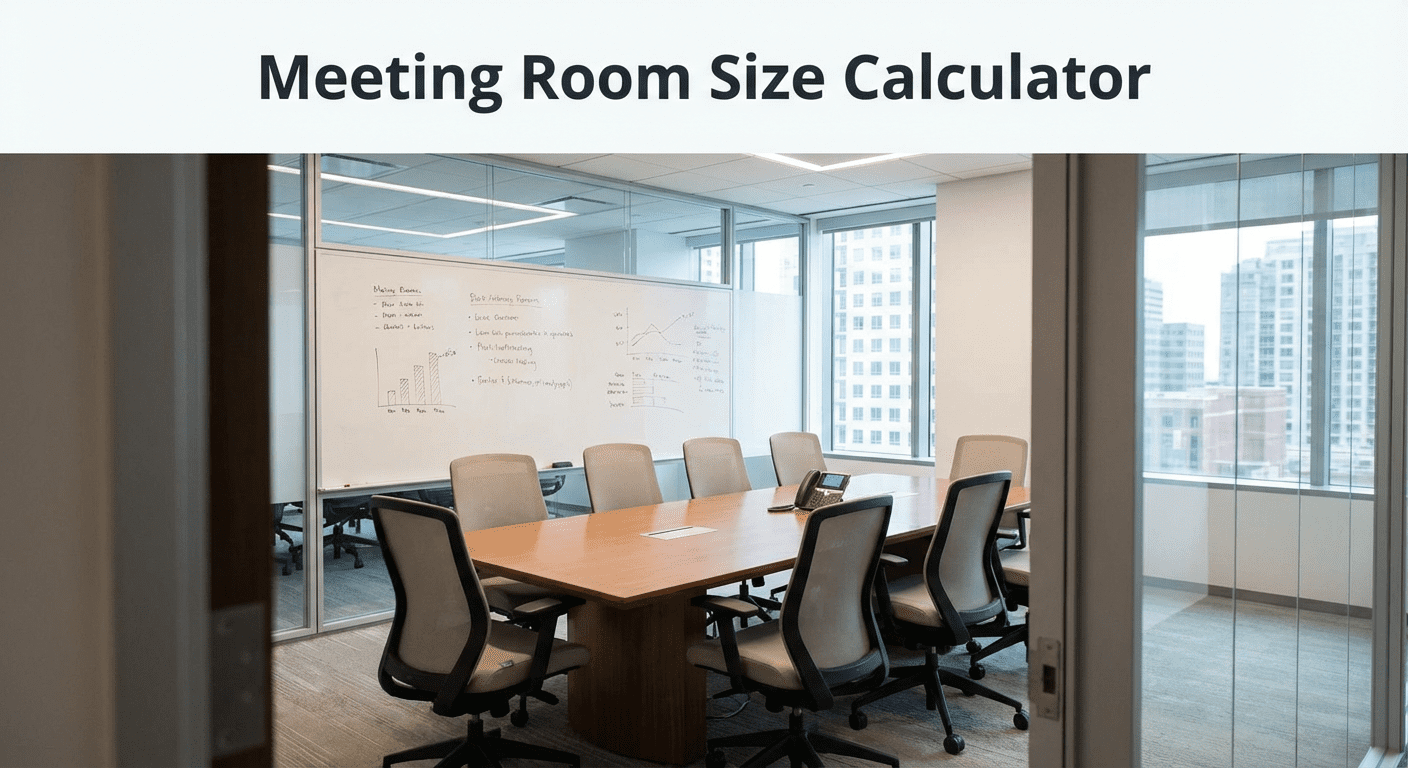 Meeting Room Size Calculator - Find the Right Square Footage for Any Event