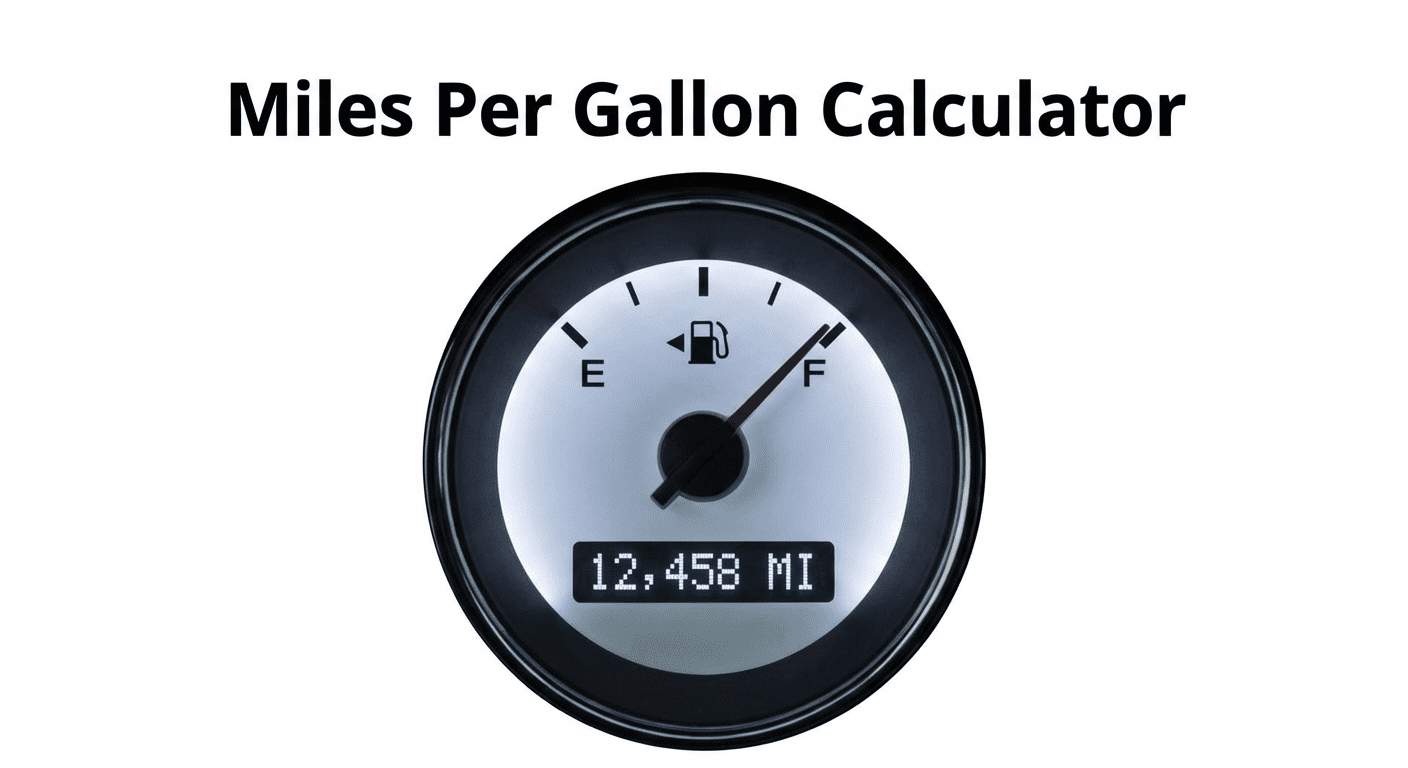 How to calculate MPG - miles per gallon formula and fuel economy calculation guide