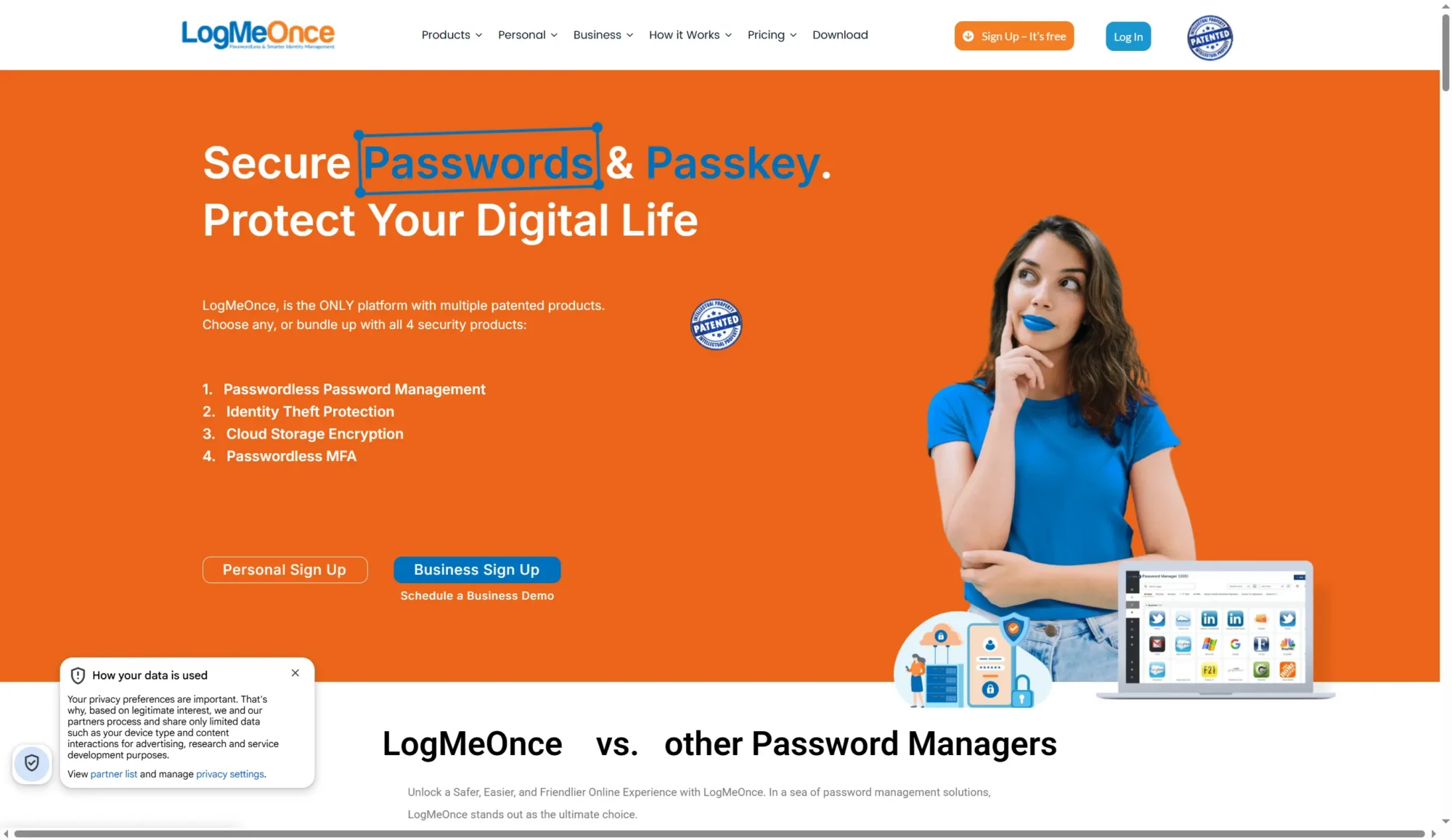 LogMeOnce screenshot