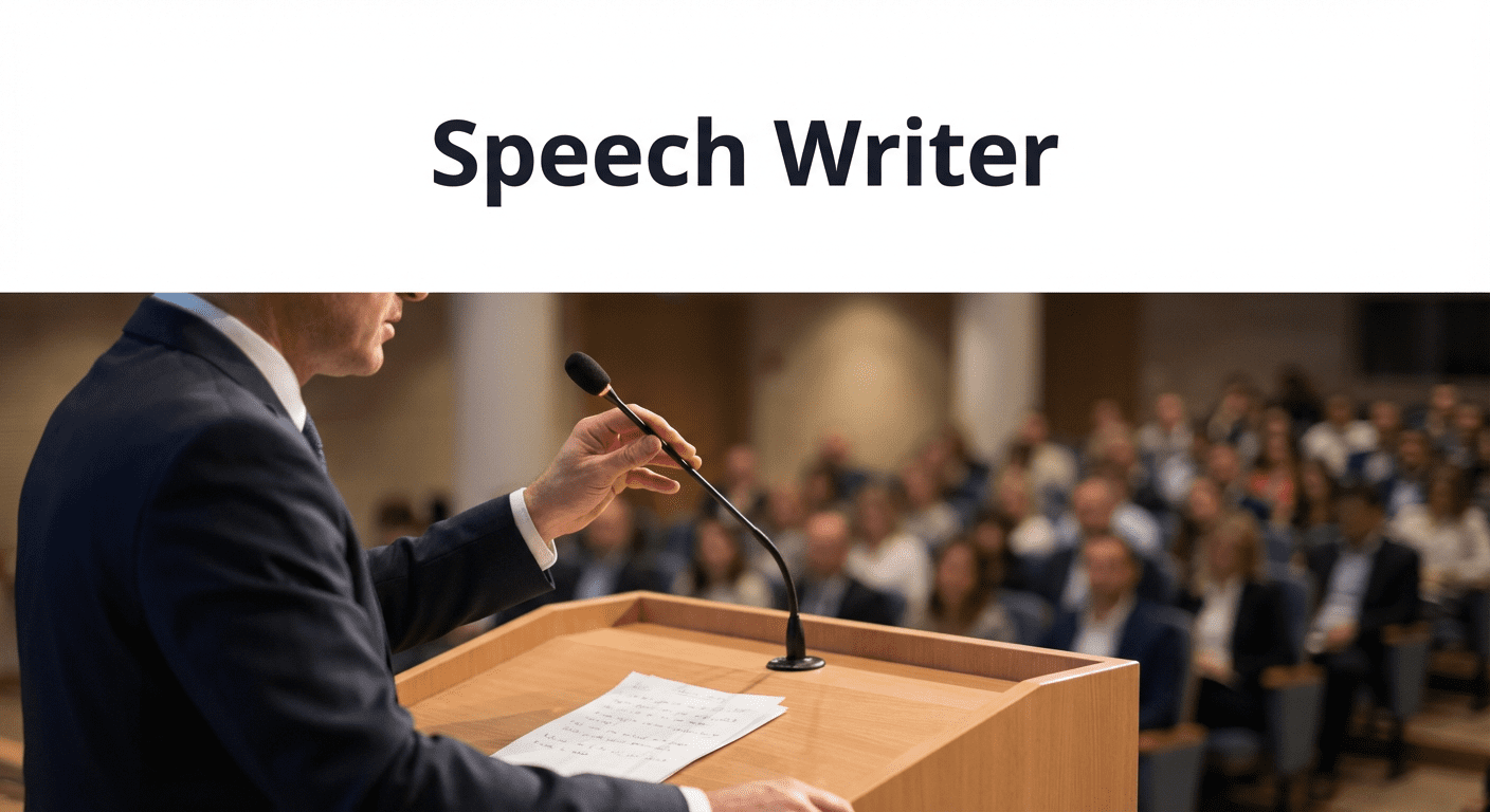 AI Speech Writer tool interface