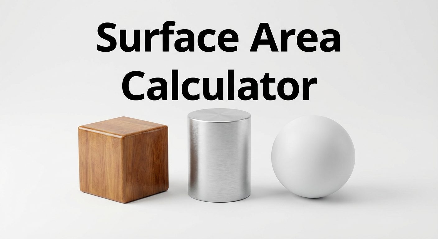 Surface area formulas for 3D shapes including box, cylinder, sphere, cone and pyramid