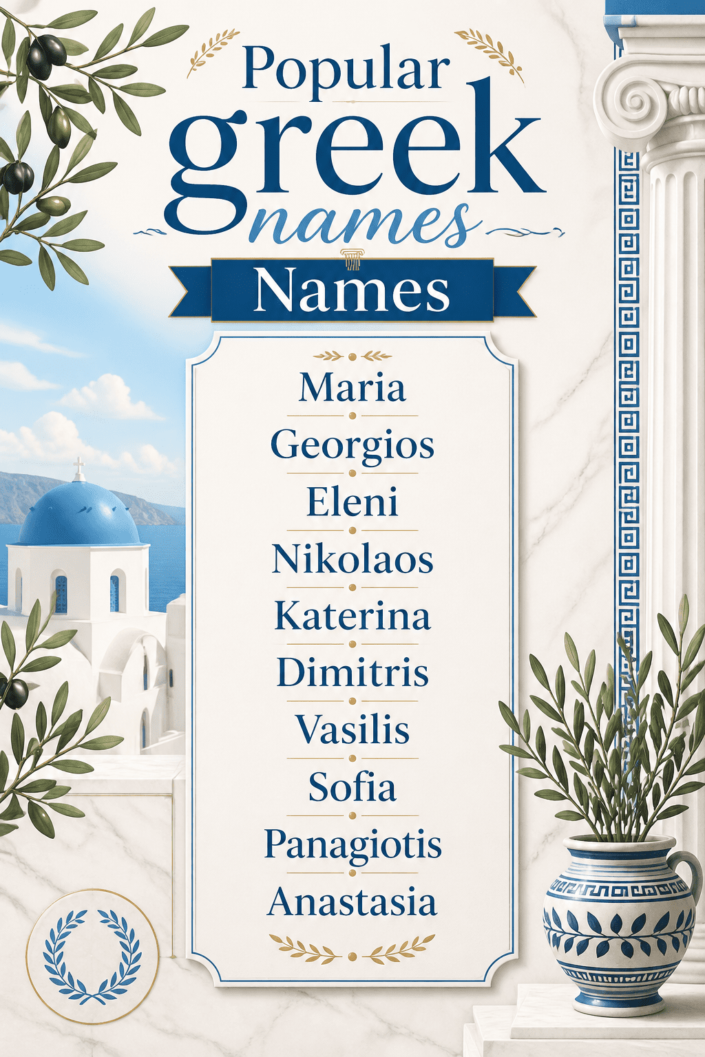 100 Greek Names From Mythology and Modern Greece