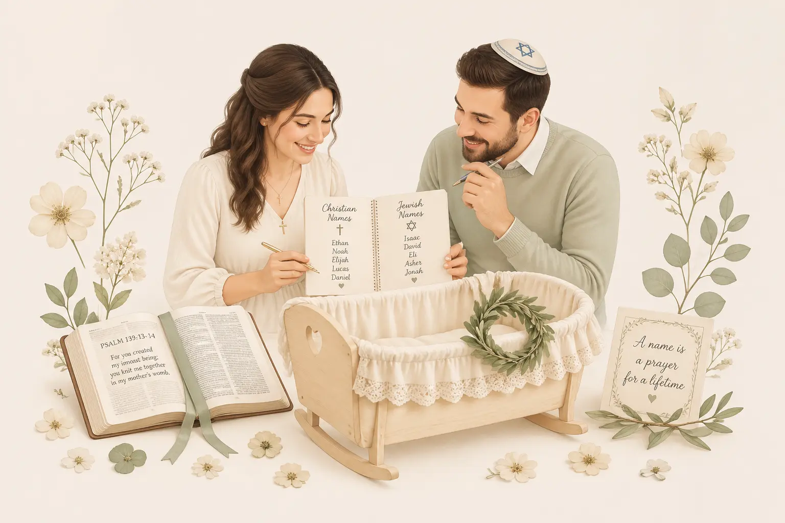 Baby-name parents picking Asian girl names for newborn