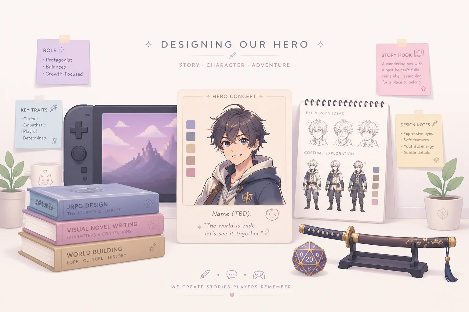 Japanese male names for JRPG, visual novel and indie game devs