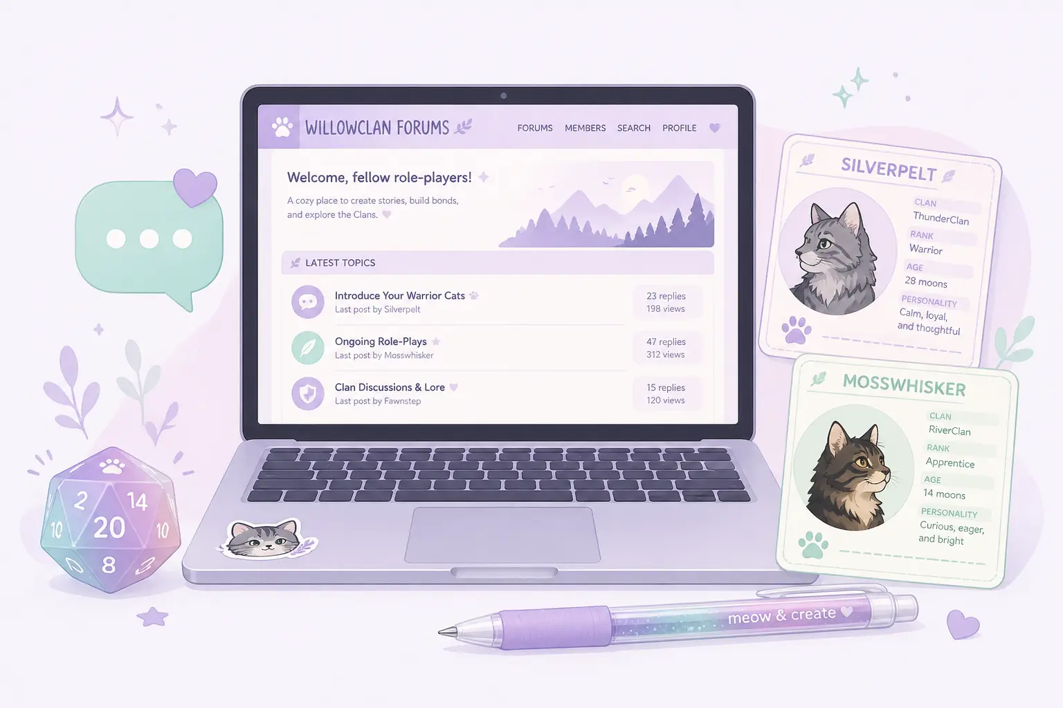Warrior cat names for role-play forum players and clan RP
