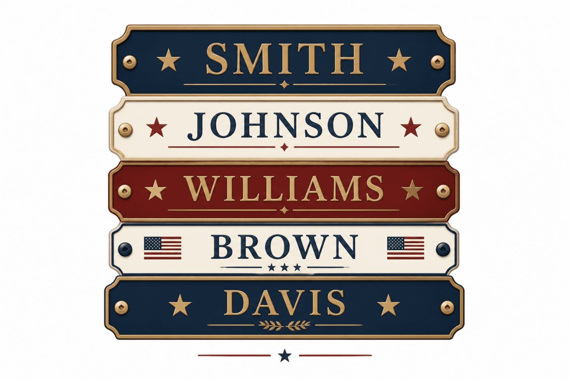 100 American Last Names and Their Origins — AI Free Forever