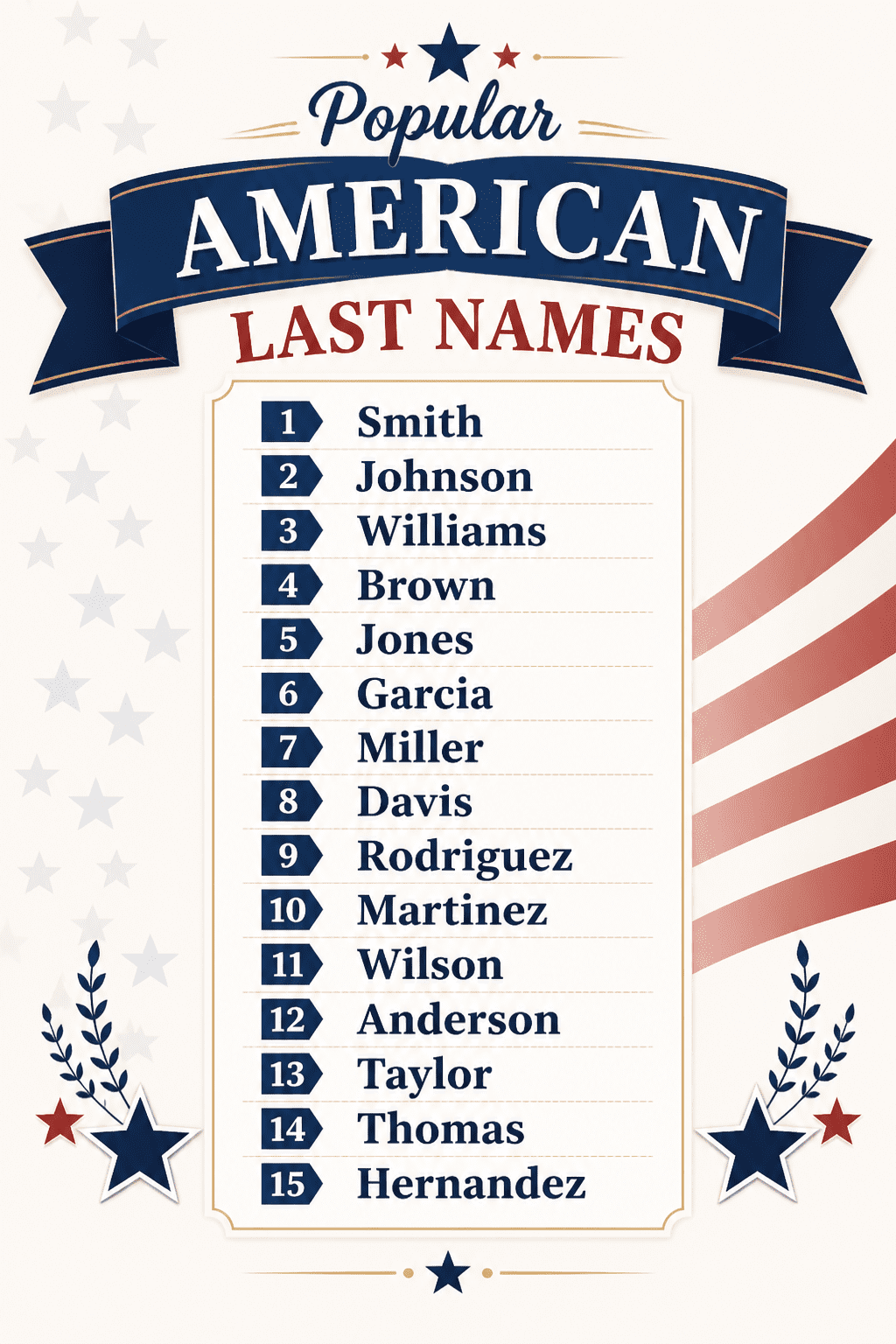 100 American Last Names and Their Origins