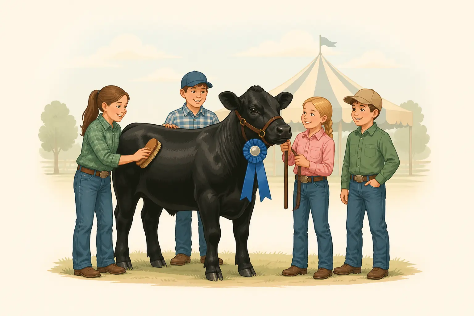 Cow names for 4-H and county fair show kids