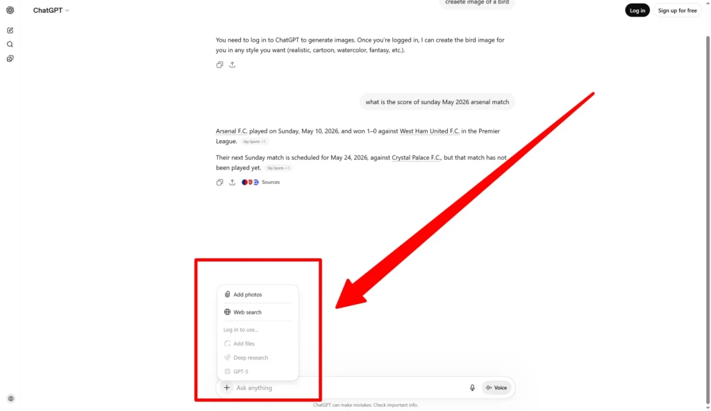 Using the ChatGPT free without login is possible but here are the limitations we found