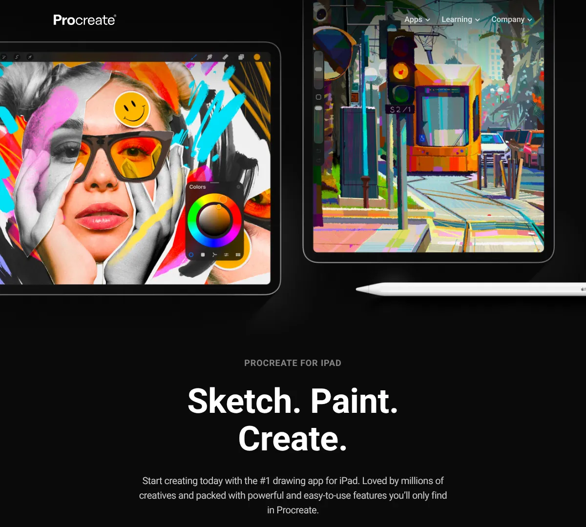 Procreate pricing screenshot