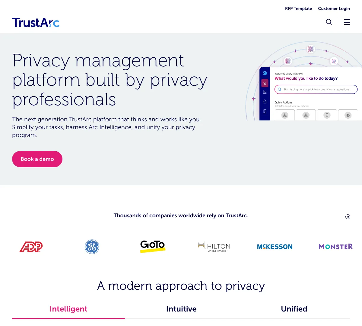 Trustarc pricing screenshot